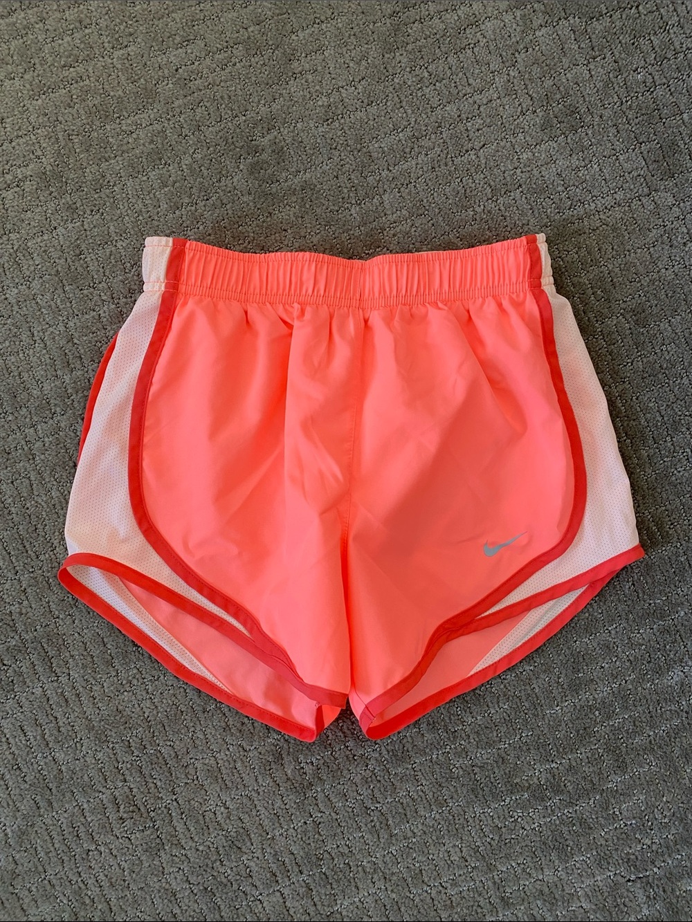 Nike Women's Coral-Pink Orange Athletic Running Shorts